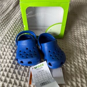 CROCS Kids Blue Sandals NWT